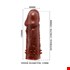 Bao cao su đôn dên nhiều gai màu nâu 5inch